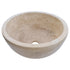 Crema Antiqua Travertine Natural Stone Under-mount Sink Honed and Filled (D)12" (H)6"-Clearance