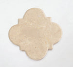 Marble 5"x5" Motif Coasters Semi-polished set of 4