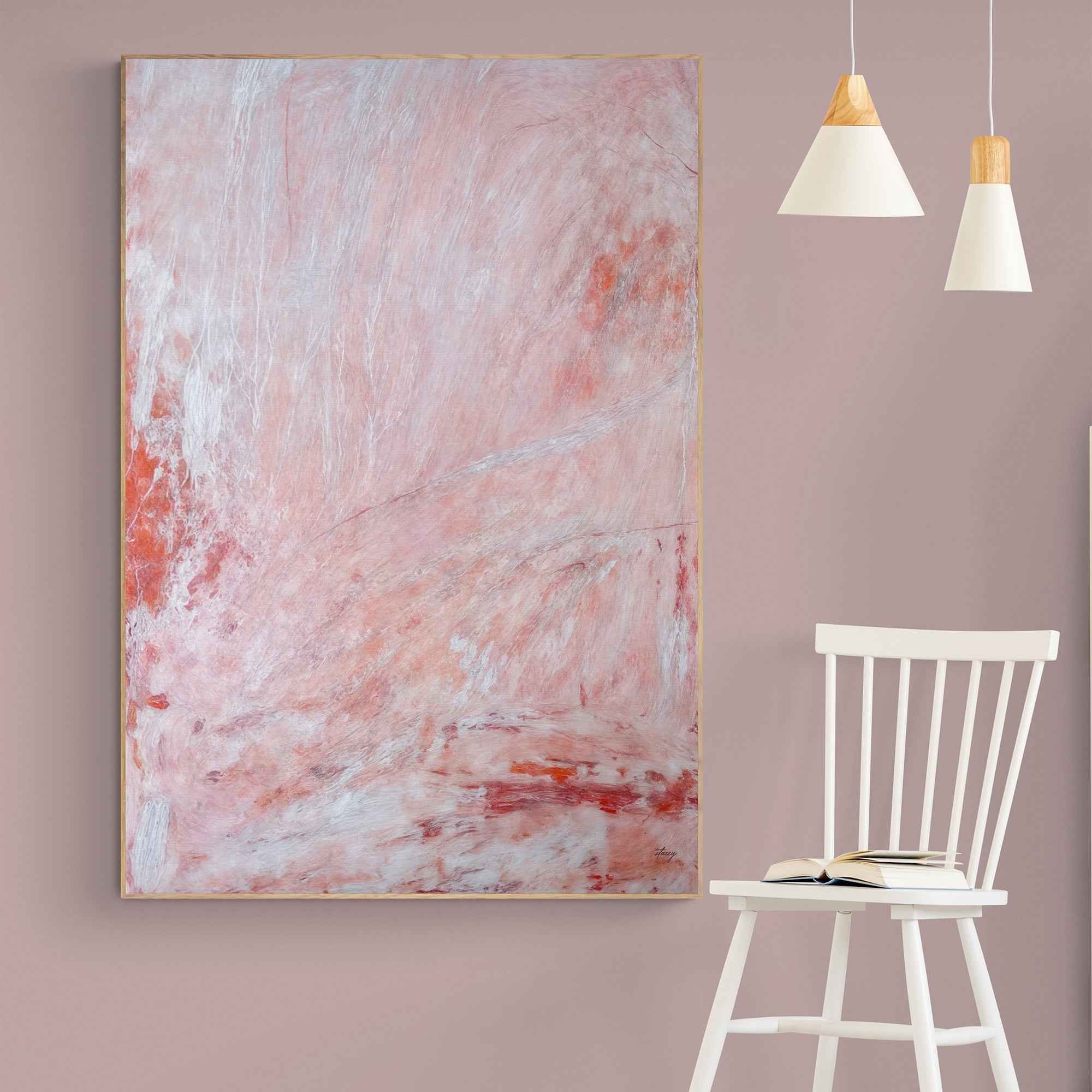 Canvas Print: "Crimson Veil"