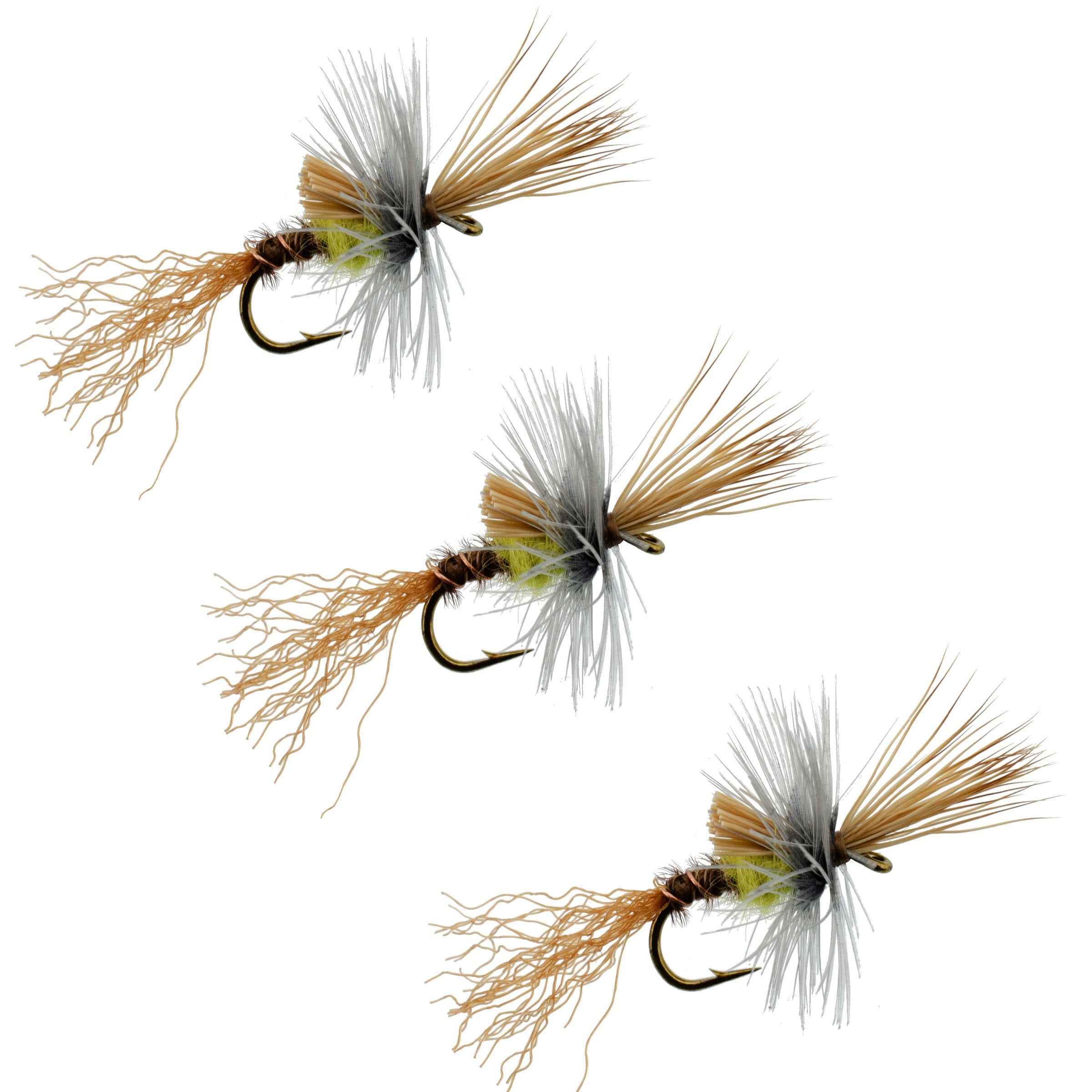 3 Pack Pale Morning Dun PMD Cripple Mayfly  Hook Size 18