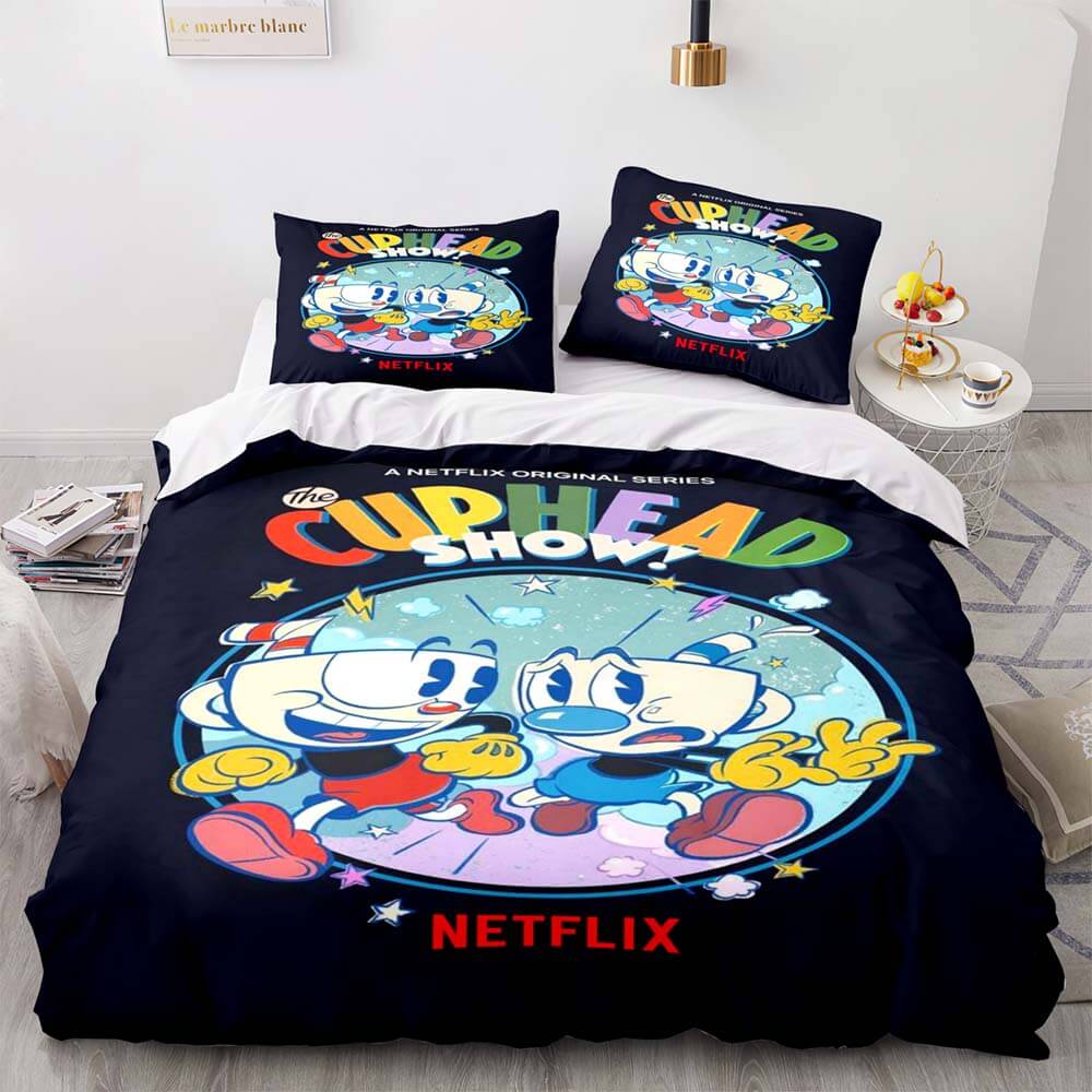 Cuphead Bedding Set Quilt Duvet Cover Bedding Sets