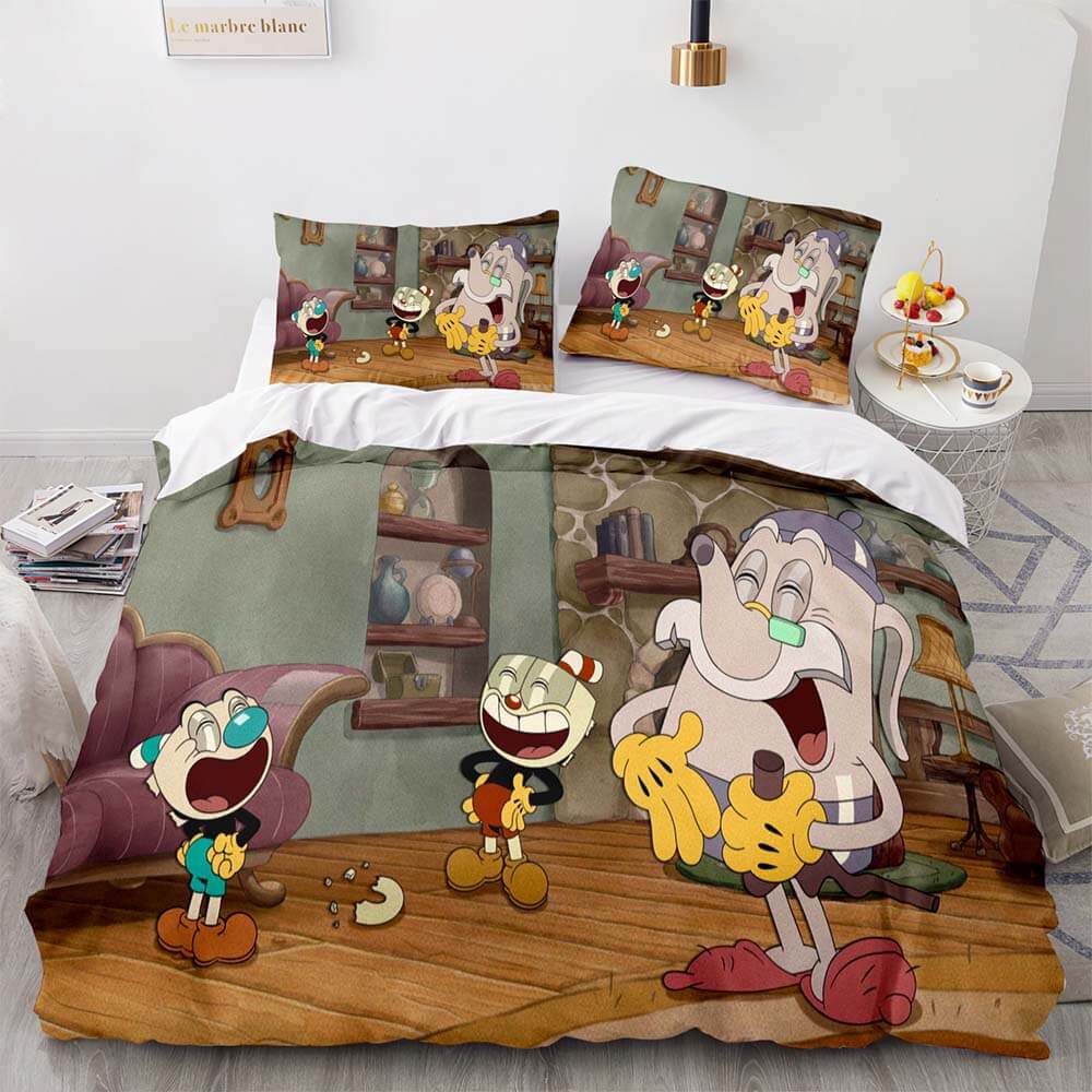 Cuphead Bedding Set Quilt Duvet Cover Bedding Sets