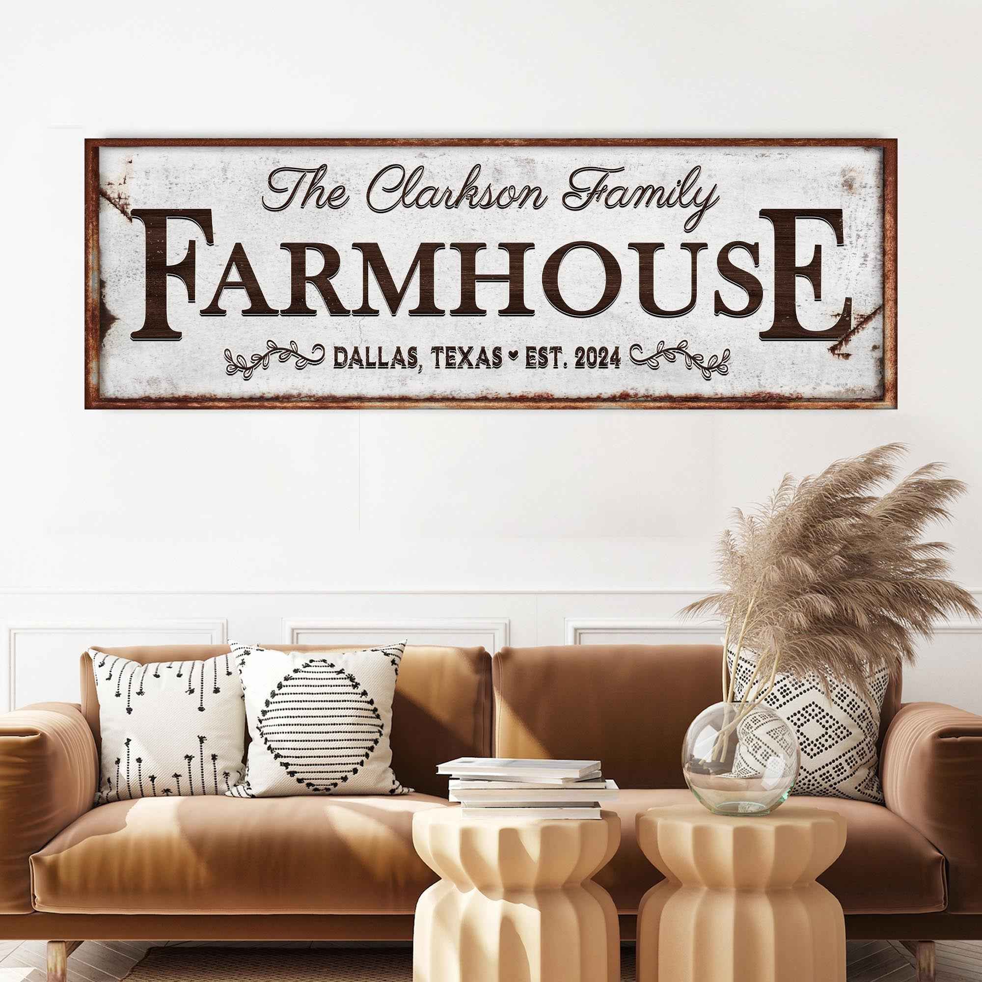 Custom Vintage Rust Farmhouse Sign
