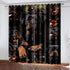 Cute Dogs Curtains Blackout Window Treatments Drapes for Room Decoration