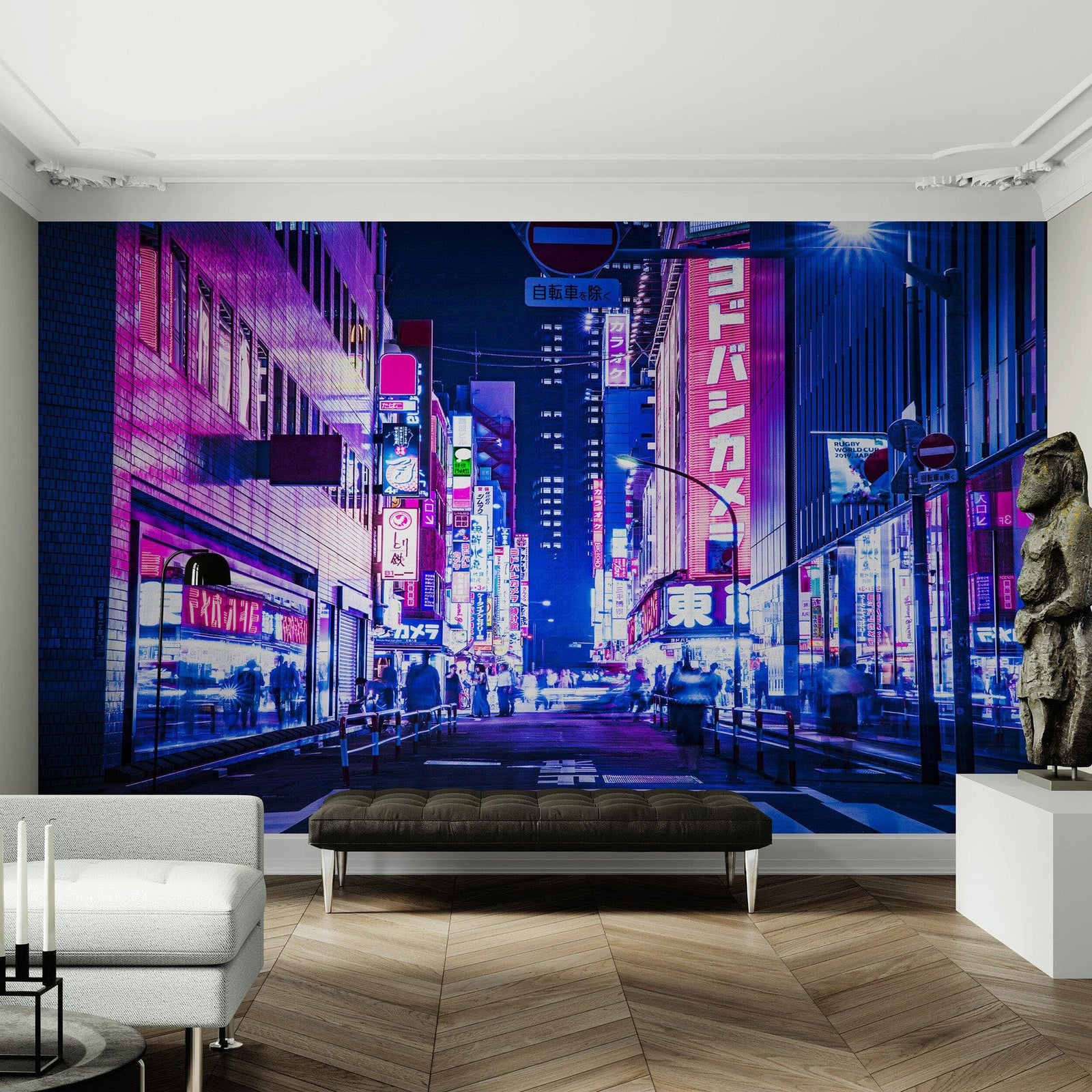Tokyo Japan Retro 80's Synth Wave Pop Style CyberPunk Wall Mural. #6248
