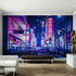 Tokyo Japan Retro 80's Synth Wave Pop Style CyberPunk Wall Mural. #6248