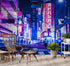 Tokyo Japan Retro 80's Synth Wave Pop Style CyberPunk Wall Mural. #6248