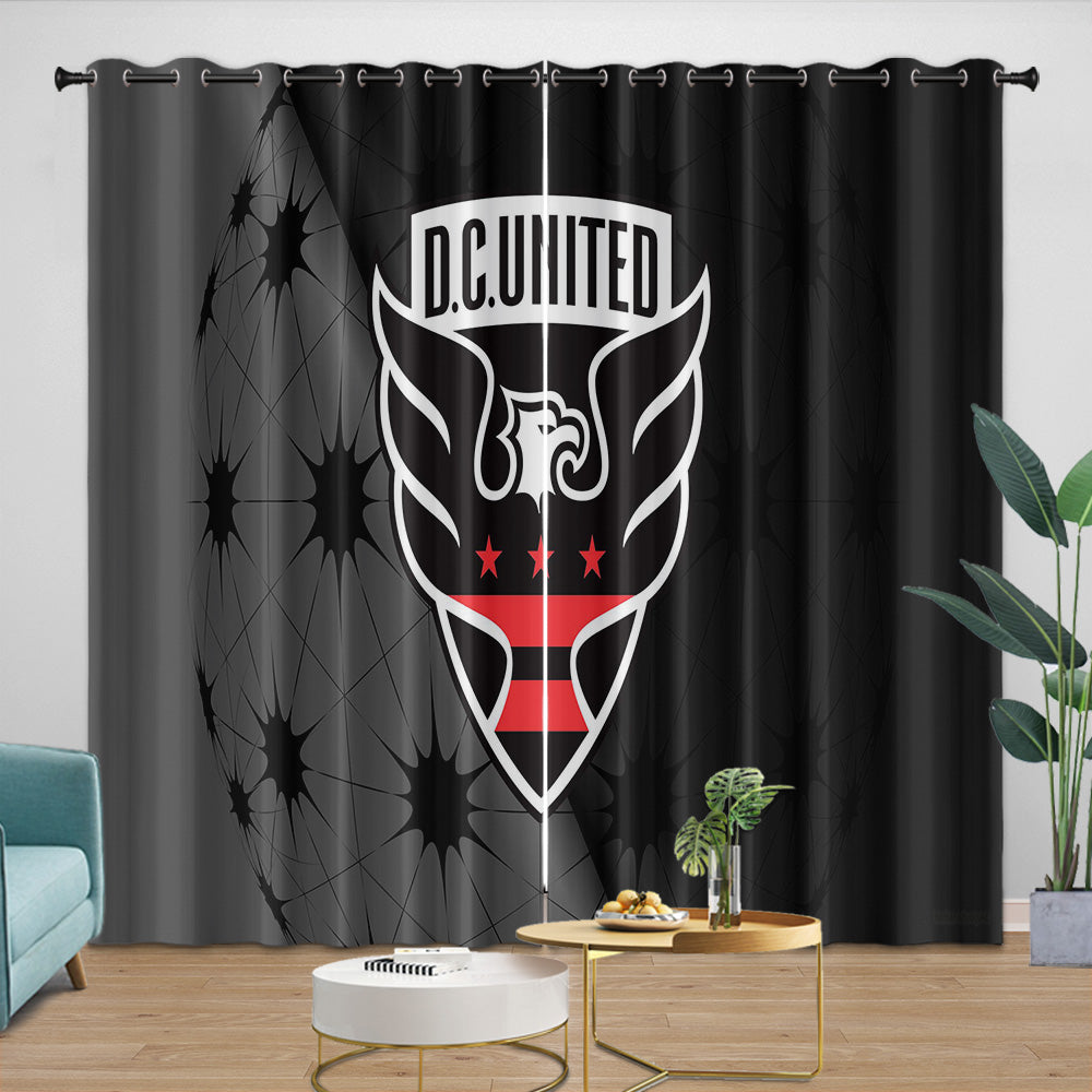 D.C. United Curtains Blackout Window Drapes Room Decoration