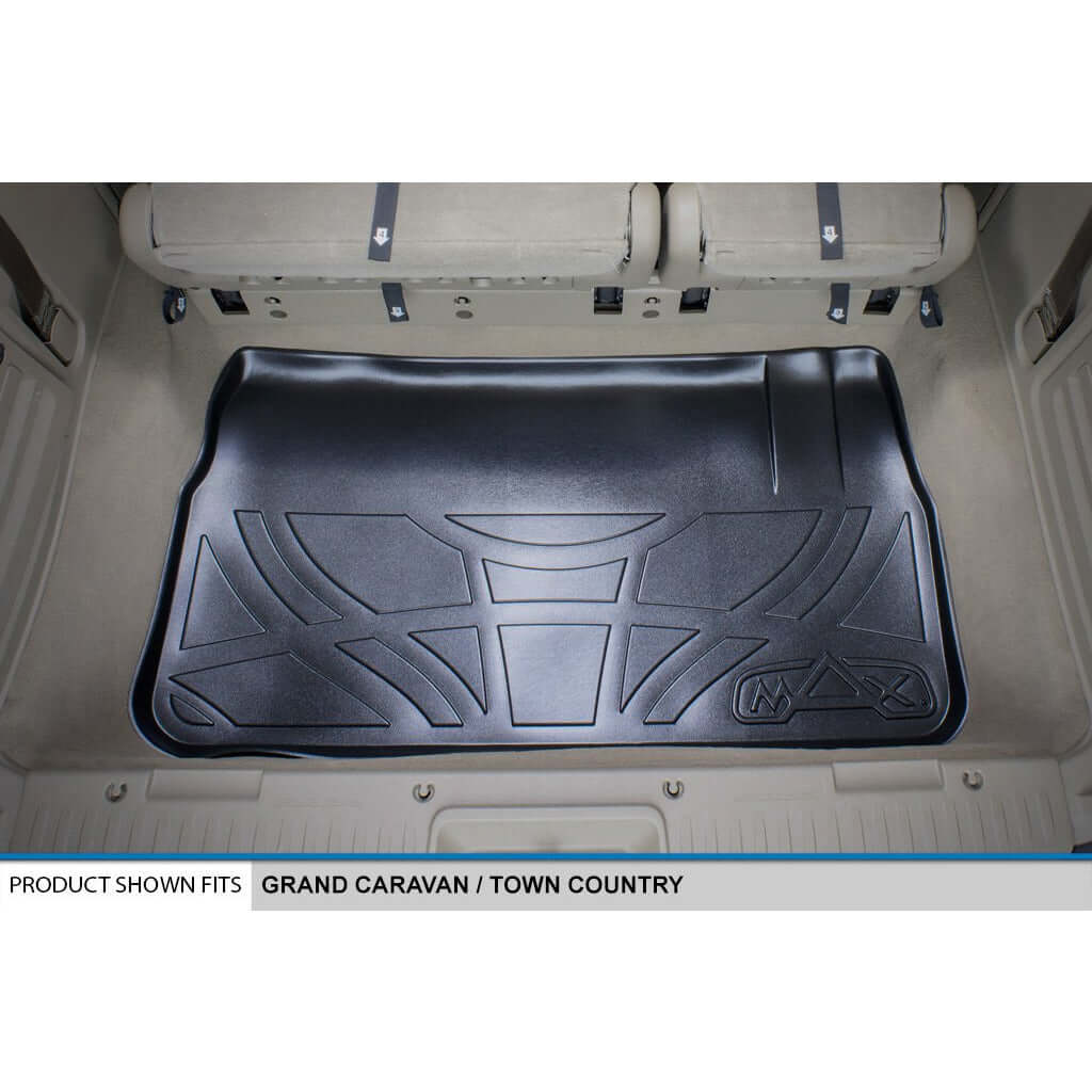 SMARTLINER Custom Fit Floor Liners For 2013-2020 Dodge Grand Caravan with Second Row Bench Seats and 1st Row Super Console