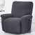 Polar Fleece Recliner Chair Cover, 4-Piece Soft Plush Slipcover with Pocket for Reclining Chairs