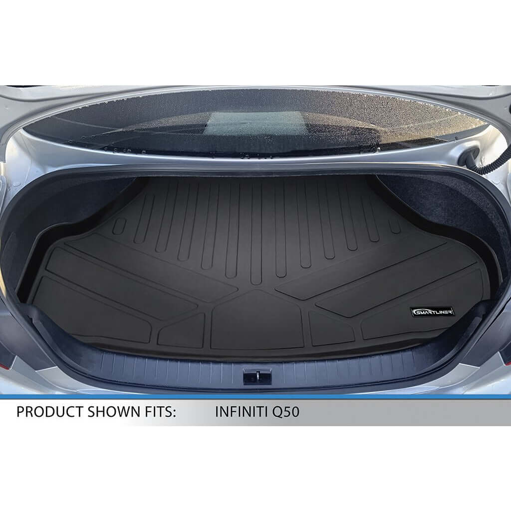 SMARTLINER Custom Fit Floor Liners For 2018-2025 Infiniti Q50 (With Spare Tire)