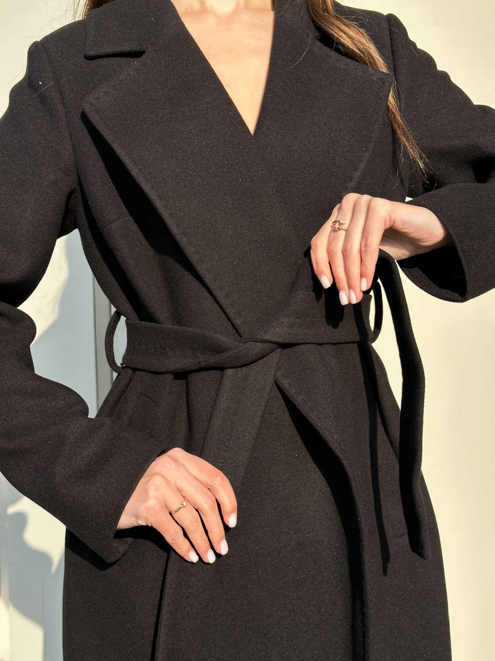 Pre-Order. Re-Stock Ships February 2026. Astoria Classic Wraparound Wool Blend Overcoat
