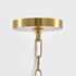 26 Inch Uriah 5-Light Golden Chandelier