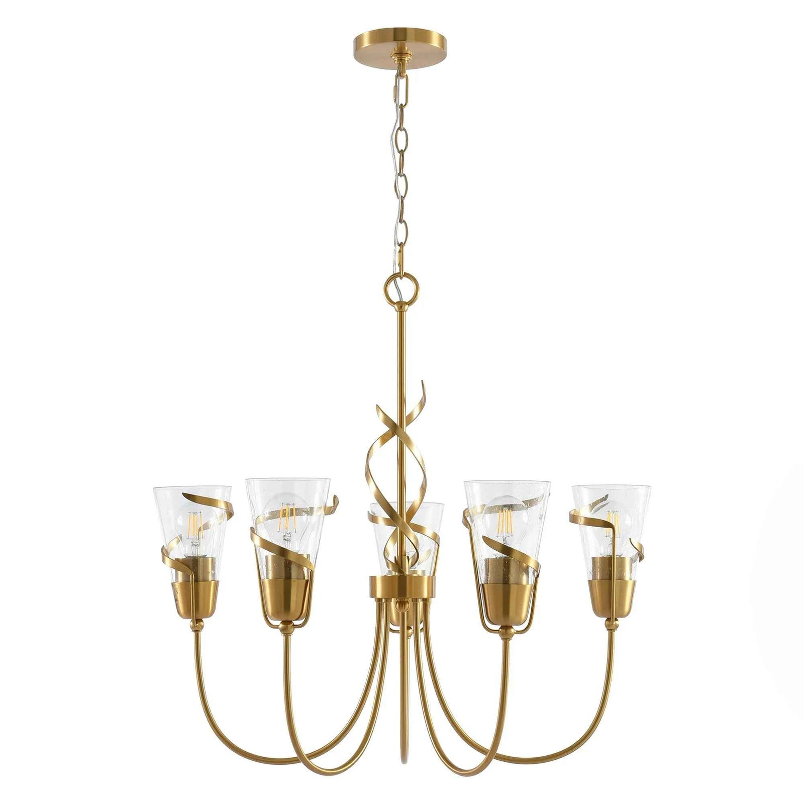 26 Inch Uriah 5-Light Golden Chandelier