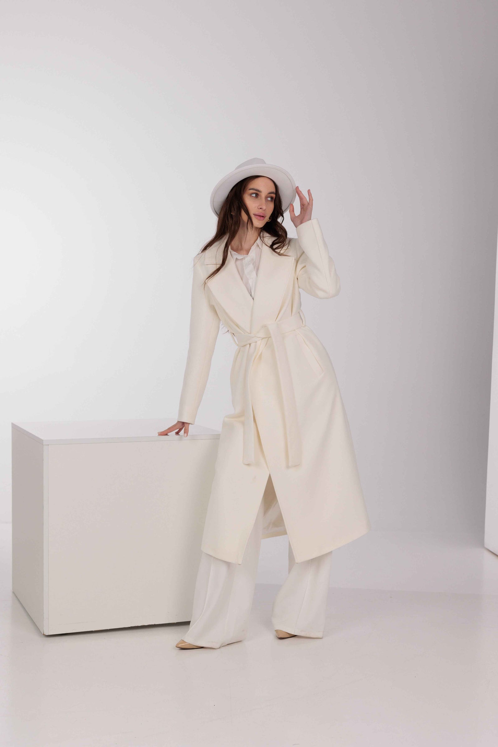 Astoria Classic Wraparound Wool Blend Overcoat