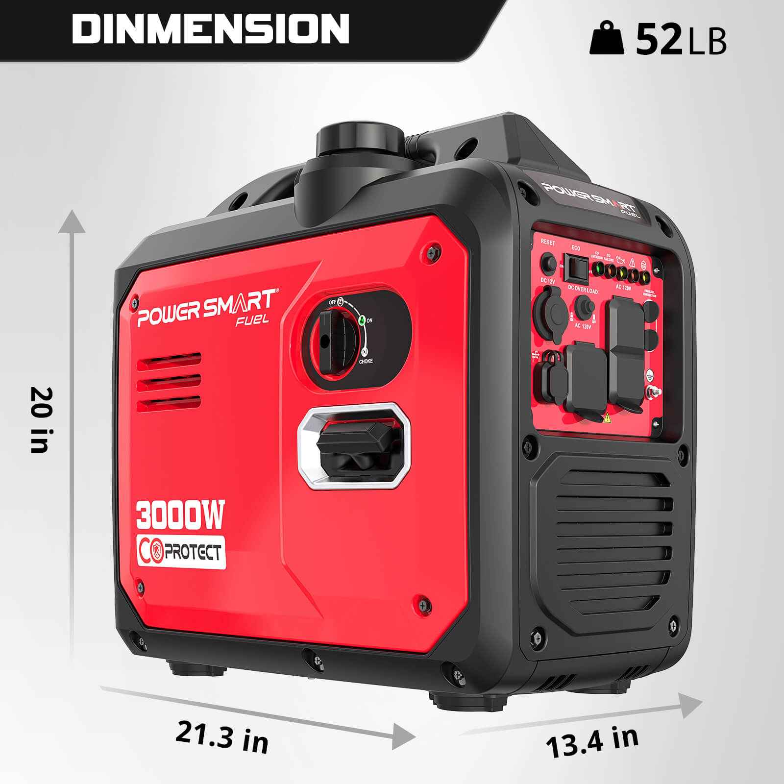 3000W Inverter Gas Generator w/ CO Alert DB5032