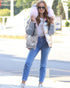 ⇆ Nicole Genuine Polar Fox Reversible Down Coat