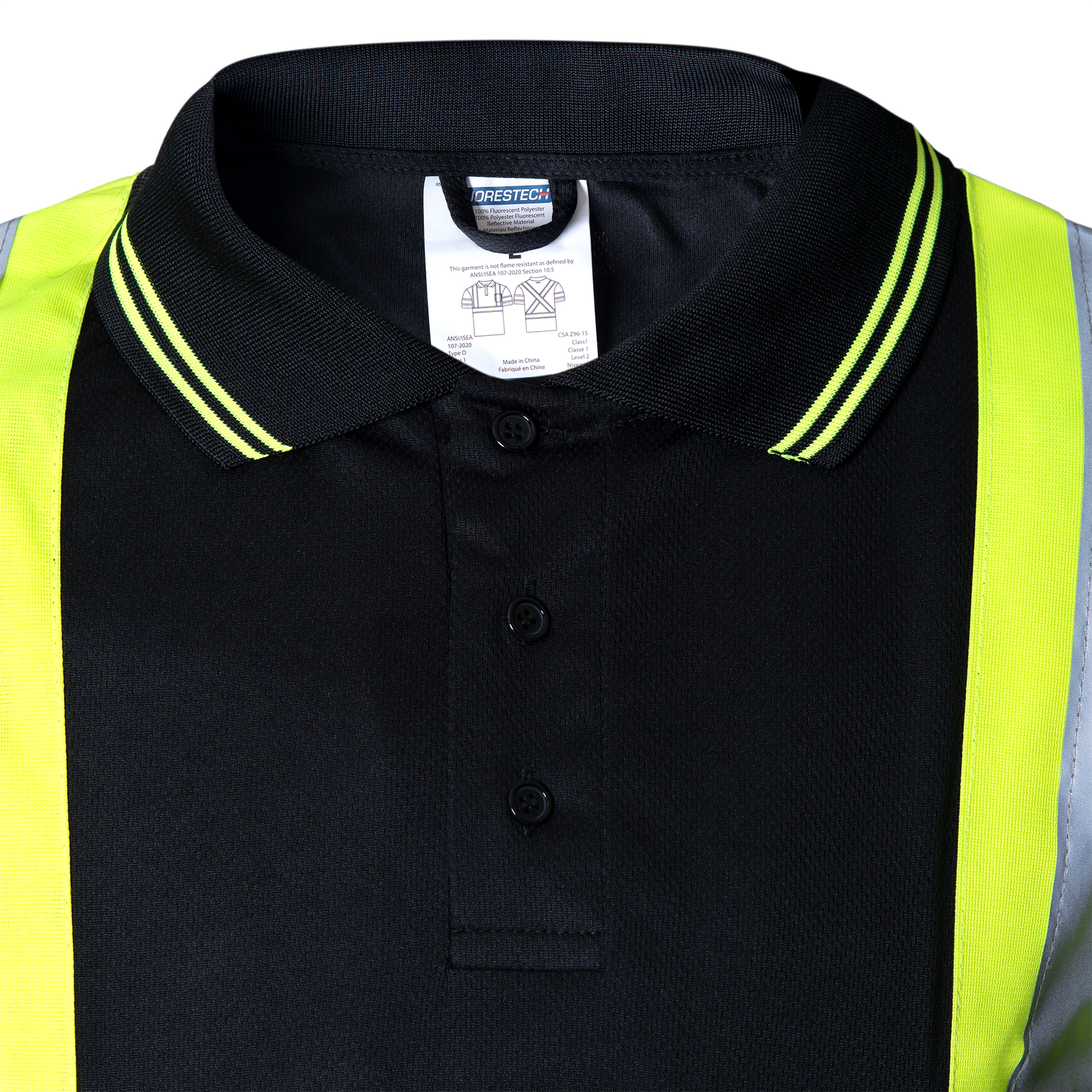 Hi-Vis Reflective Two-Tone Safety Polo Shirt