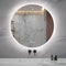 Zeek 36" Round Backlit LED Lighted Bathroom Wall Mirror Circular Acrylic Edge MARD36
