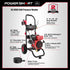 3800PSI 2.5GPM 212cc Gas Pressure Washer DL1038A