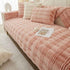 Chic Thickened Faux Rabbit Plush Couch Covers for Sofas 1/2/3/4 Seater, Ultra-soft Non Slip Sofa Cover