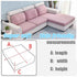 Stretchy, Washable, and Removable Slipcovers for Jacquard Sofa, Chair, and Seat Cushions. Available for 1/2/3/4 Seats