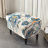 Stretch Spandex Nordic Floral Removable Wing Chair Cover, Relaxing Seat Covers Slipcovers for Armchairs
