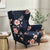 Stretch Spandex Nordic Floral Removable Wing Chair Cover, Relaxing Seat Covers Slipcovers for Armchairs