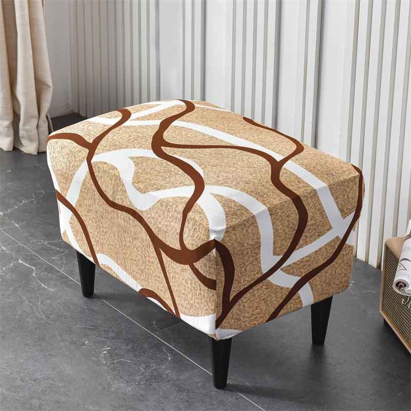 Stretch Spandex Nordic Floral Removable Wing Chair Cover, Relaxing Seat Covers Slipcovers for Armchairs