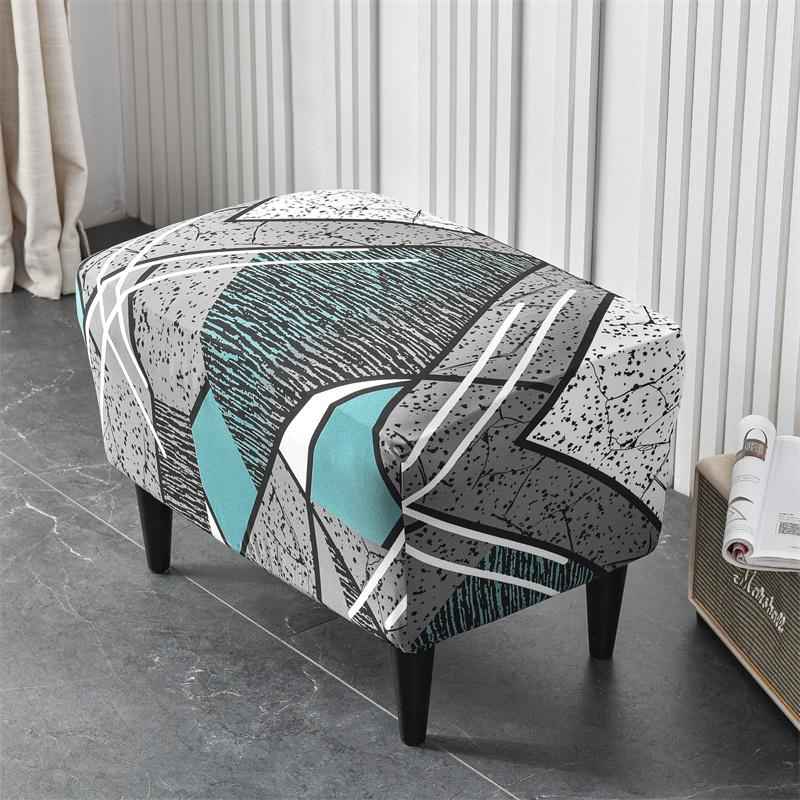 Stretch Spandex Nordic Floral Removable Wing Chair Cover, Relaxing Seat Covers Slipcovers for Armchairs