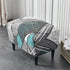 Stretch Spandex Nordic Floral Removable Wing Chair Cover, Relaxing Seat Covers Slipcovers for Armchairs