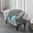 Stretch Spandex Nordic Floral Removable Wing Chair Cover, Relaxing Seat Covers Slipcovers for Armchairs