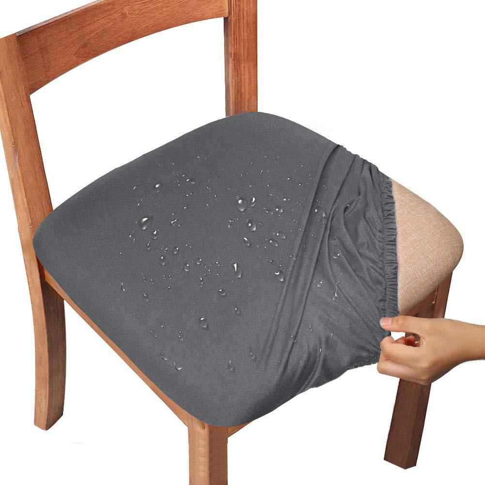 Water-Repellent Dining Room Chair Cover Spandex Elastic Removable Seat Covers