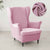 Velvet Wing Chair Cover Stretch Spandex Wingback Chair Cover Elastic Armchair Cover Sofa Covers with Seat Cushion Cover