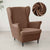 Velvet Wing Chair Cover Stretch Spandex Wingback Chair Cover Elastic Armchair Cover Sofa Covers with Seat Cushion Cover
