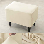Velvet Wing Chair Cover Stretch Spandex Wingback Chair Cover Elastic Armchair Cover Sofa Covers with Seat Cushion Cover
