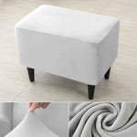 Velvet Wing Chair Cover Stretch Spandex Wingback Chair Cover Elastic Armchair Cover Sofa Covers with Seat Cushion Cover