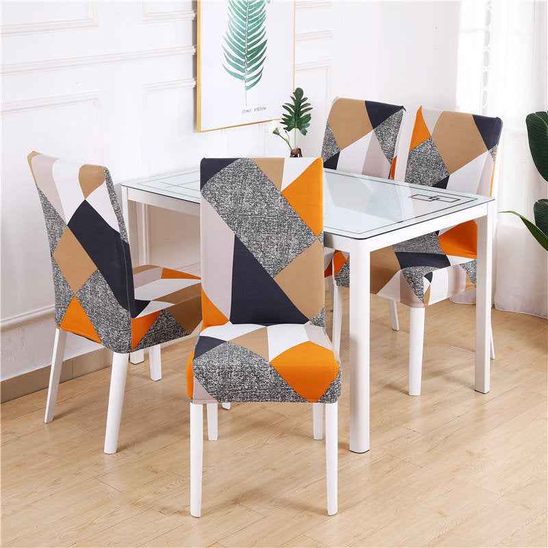 KAS Geometry Chair Cover Elastic Chair Covers Spandex Stretch Anti-dirty Removable Dining Office Chair Case