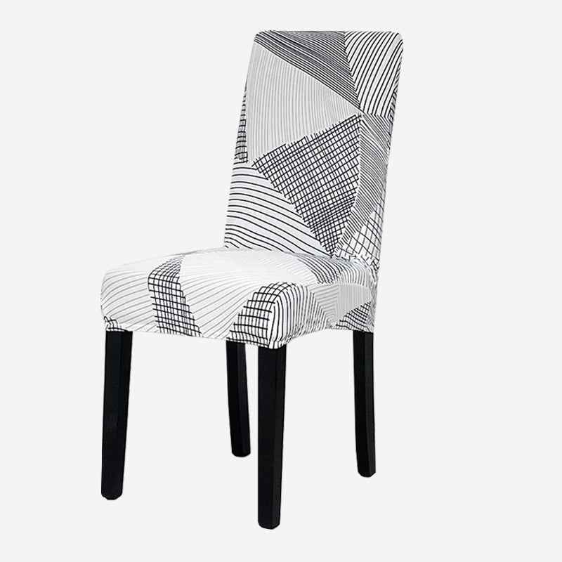 KAS Geometry Chair Cover Elastic Chair Covers Spandex Stretch Anti-dirty Removable Dining Office Chair Case