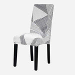 KAS Geometry Chair Cover Elastic Chair Covers Spandex Stretch Anti-dirty Removable Dining Office Chair Case