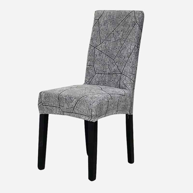 KAS Geometry Chair Cover Elastic Chair Covers Spandex Stretch Anti-dirty Removable Dining Office Chair Case