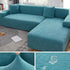 Waterproof Sofa Covers for 1/2/3/4 Seater Jacquard Solid Couches Elastic L Shaped Sofa Cover for Living Room Armchair and Couch