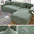 Waterproof Sofa Covers for 1/2/3/4 Seater Jacquard Solid Couches Elastic L Shaped Sofa Cover for Living Room Armchair and Couch