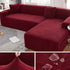 Waterproof Sofa Covers for 1/2/3/4 Seater Jacquard Solid Couches Elastic L Shaped Sofa Cover for Living Room Armchair and Couch
