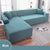 Waterproof Sofa Cover for Living Room - Elastic Solid L Shaped Corner Sofa Cover - Fits 1/2/3/4 Seater Sofa, Couch, Armchair