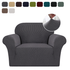 KAS Armchair Cover 4-Styles Elastic Sofa Cover Couch Covers for Living Room Stretchable Slipcover for Chairs - 1 Seater Chair Slip Cover