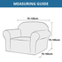 KAS Armchair Cover 4-Styles Elastic Sofa Cover Couch Covers for Living Room Stretchable Slipcover for Chairs - 1 Seater Chair Slip Cover