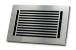 Cast Aluminum Linear Bar Vent Covers - Satin Nickel