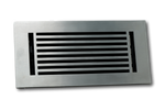 Cast Aluminum Linear Bar Vent Covers - Satin Nickel