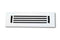 Cast Aluminum Linear Bar Vent Covers - White